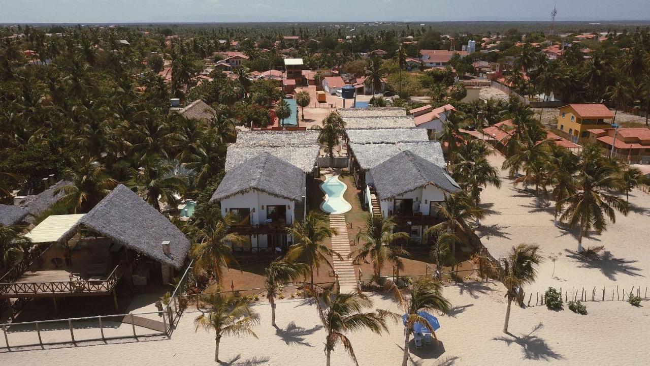 Ap. Peixe Boi Pe Na Areia Com Vista Frontal E Total Para O Mar バーハ・グランデ エクステリア 写真