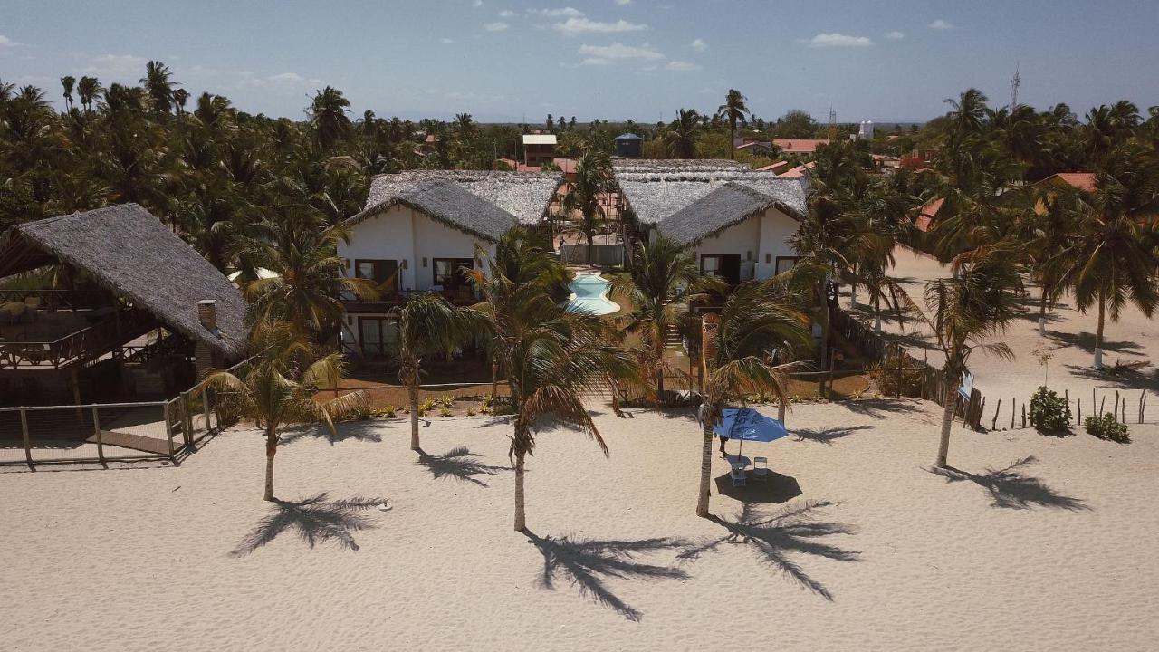 Ap. Peixe Boi Pe Na Areia Com Vista Frontal E Total Para O Mar バーハ・グランデ エクステリア 写真