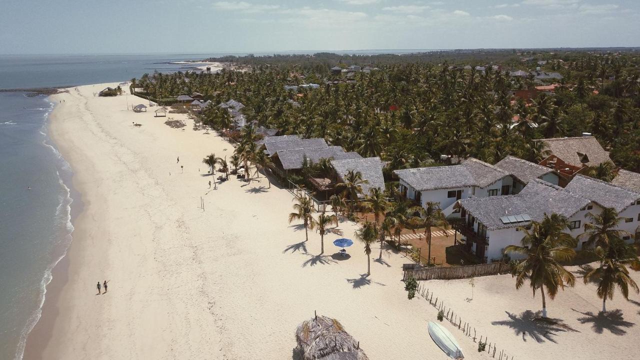 Ap. Peixe Boi Pe Na Areia Com Vista Frontal E Total Para O Mar バーハ・グランデ エクステリア 写真