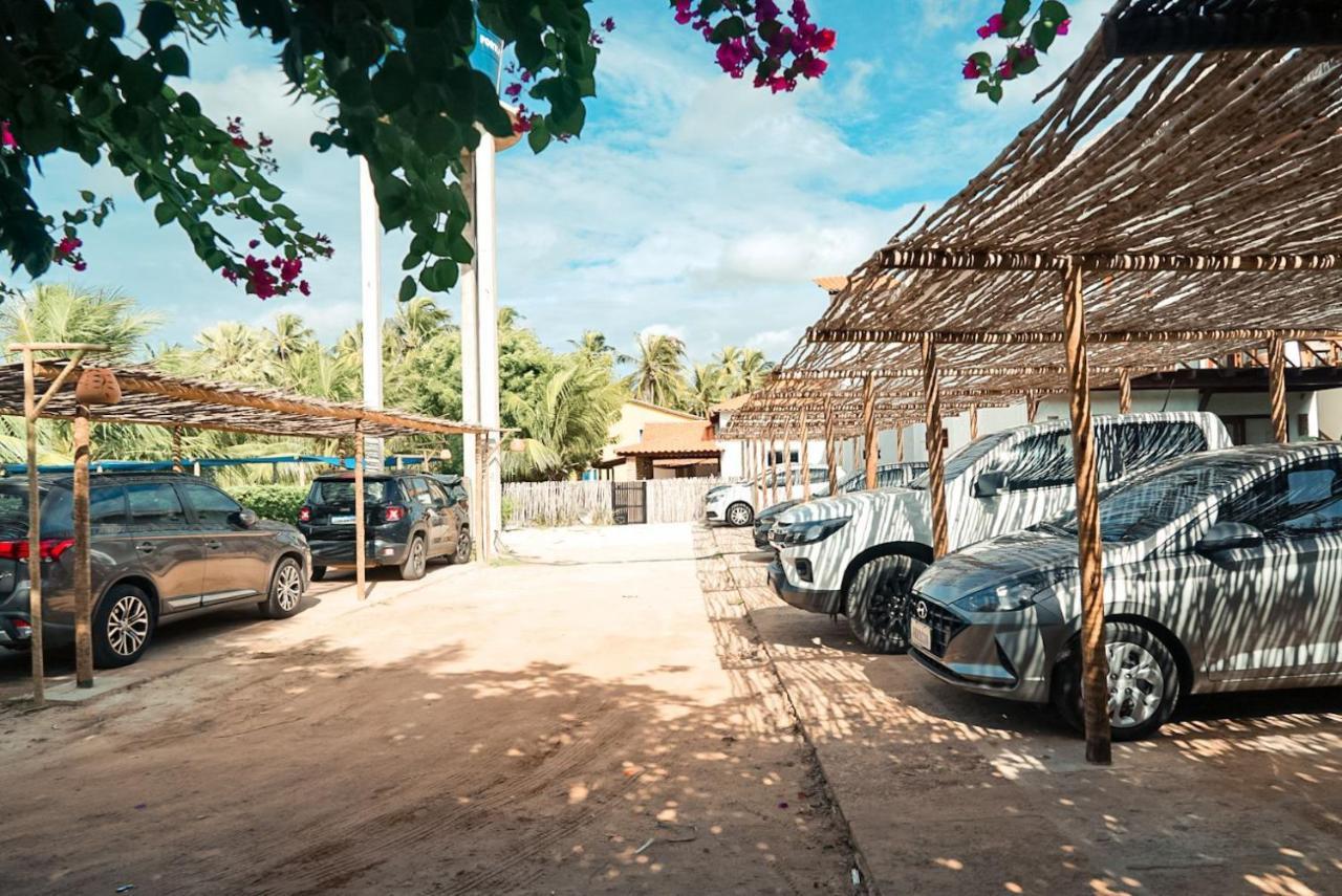 Ap. Peixe Boi Pe Na Areia Com Vista Frontal E Total Para O Mar バーハ・グランデ エクステリア 写真